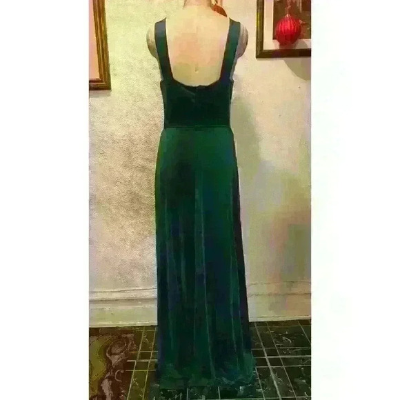 Love by Design Geneva V-neck Sleeveless Maxi Dress Hunter Green Dress Size M - Picture 10 of 12